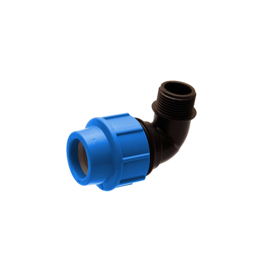 COMPRESSION MALE ELBOW 90MMx3"