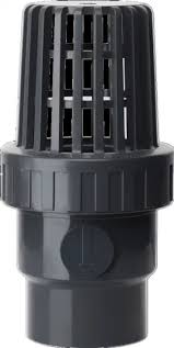 PVC SINGLE UNION FOOT VALVE THREADED 1/2"