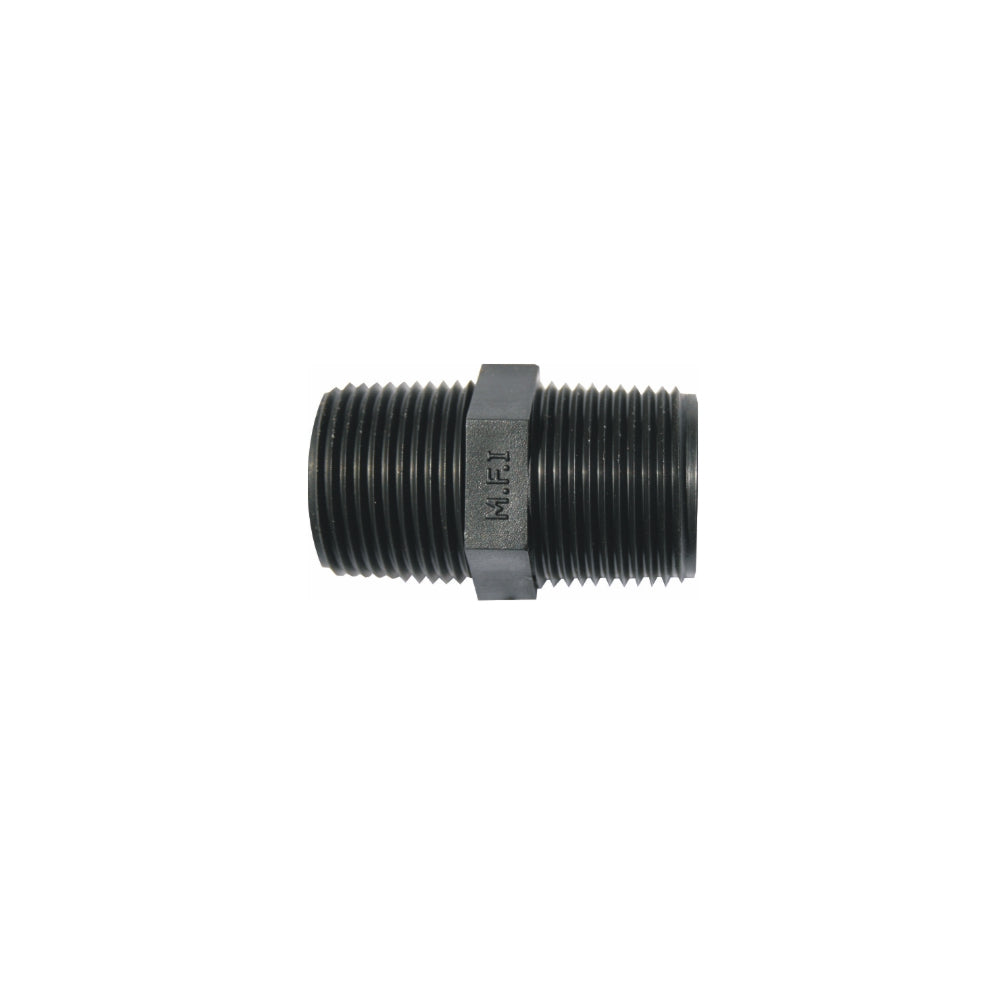 NYLON BARREL NIPPLE 15MM