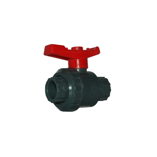 PVC SINGLE UNION BALL VALVE PLAIN 20MM